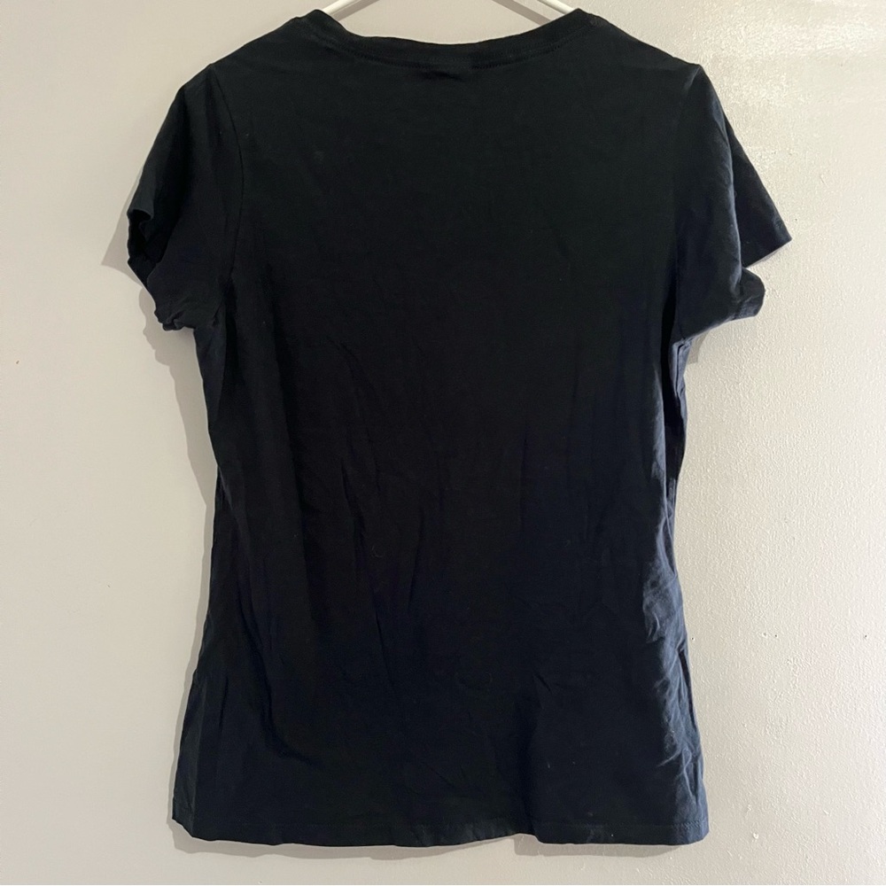 Port & Company Black T-Shirt women’s Cookie Monster & gingy size medium v neck - Picture 5 of 5